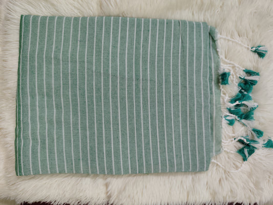 Khadi Cotton stripes saree